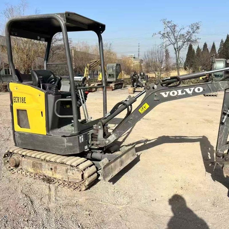 Used Volvo EC18 Mini Excavator 2020 920Hrs French Import Hydraulic Hammer Bucket