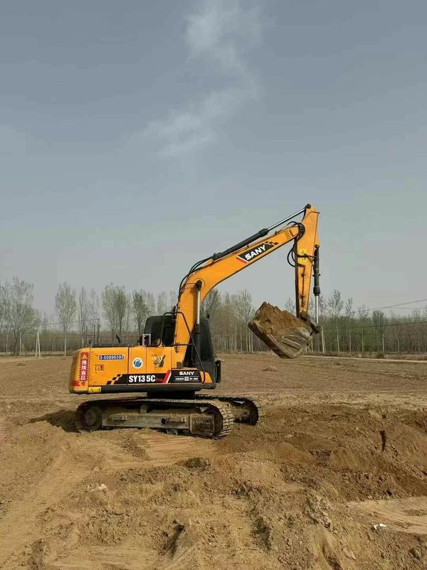 Used SANY SY135 13.5 Ton Excavator for Construction Mining Earthmoving Applications