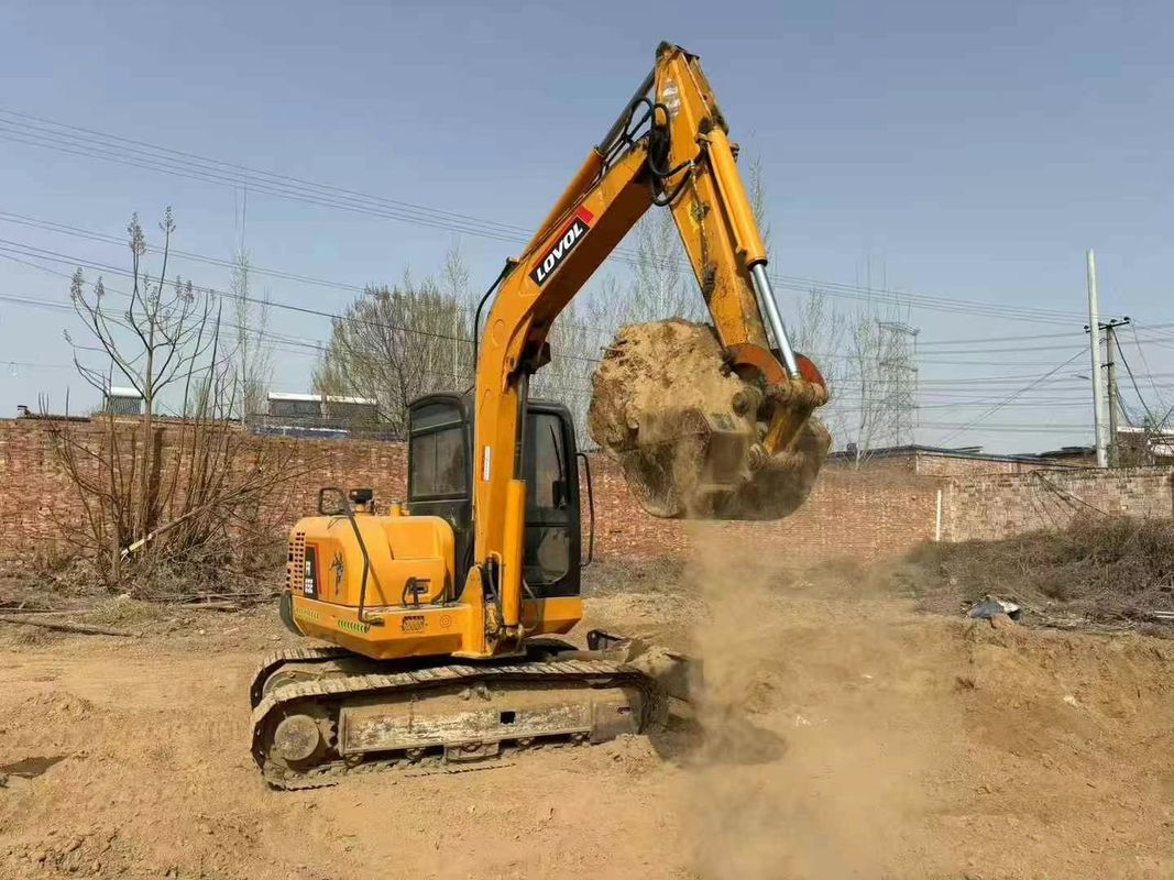 Used Lovol 65E Mini Excavator 6.5 Ton Low Hours Full Service Construction Landscaping
