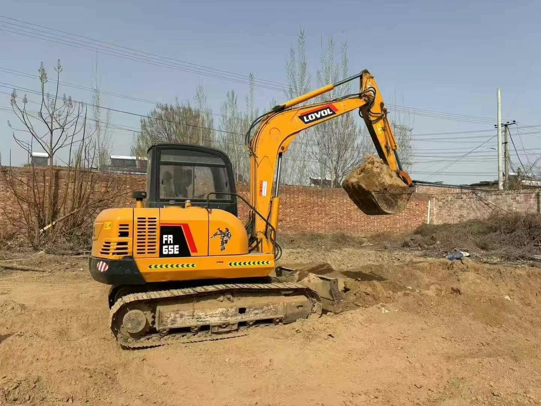 Used Lovol 65E Mini Excavator 6.5 Ton Low Hours Full Service Construction Landscaping