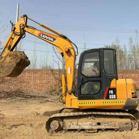 Used Lovol 65E Mini Excavator 6.5 Ton Low Hours Full Service Construction Landscaping
