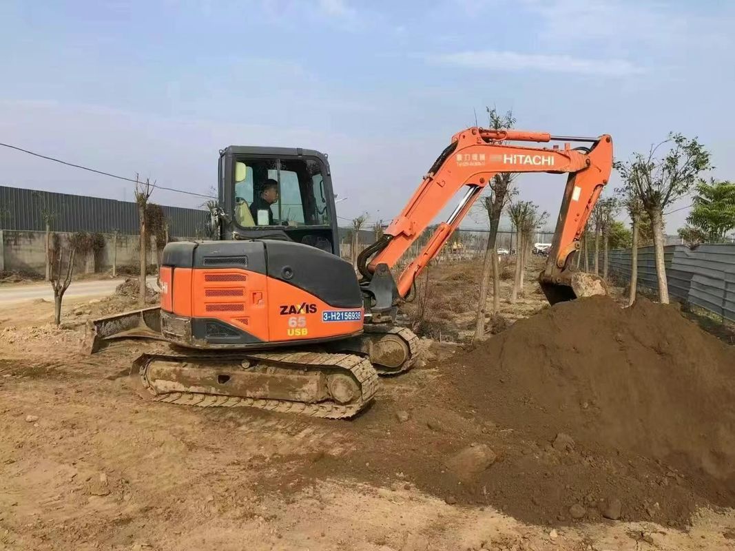 Used Hitachi ZX60-3F Mini Excavator 6 Ton Low Hours Full Service Construction Landscaping