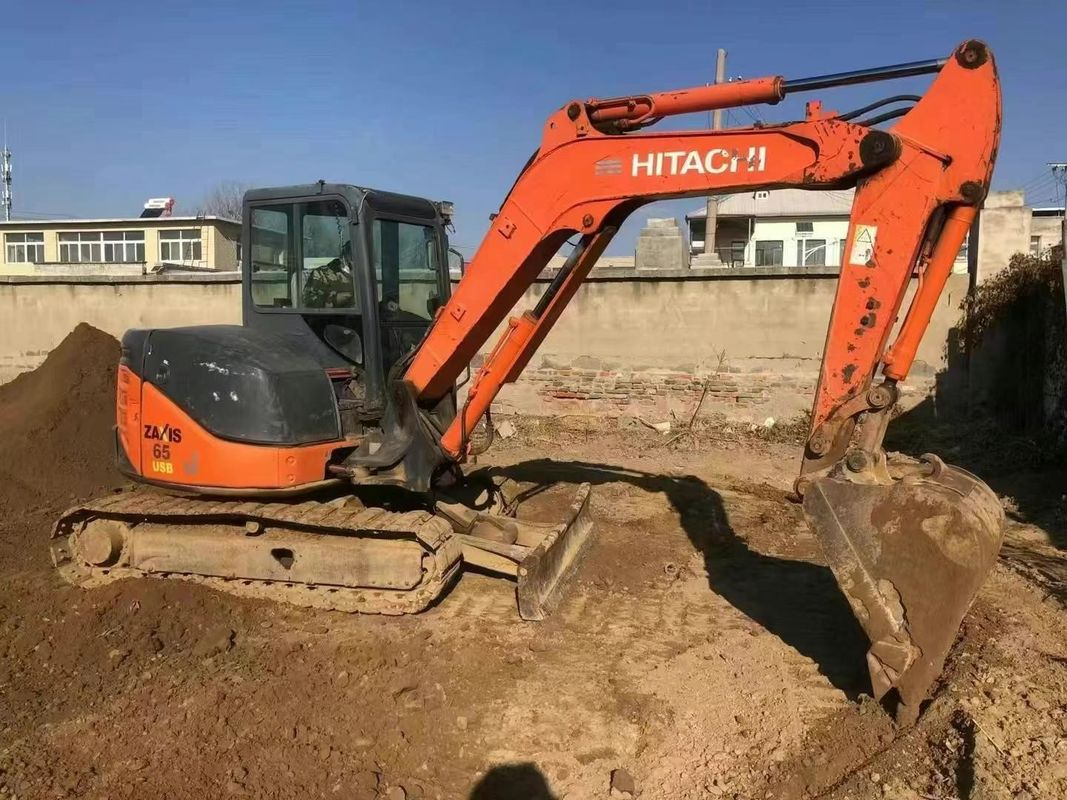 Used Hitachi ZX65U Mini Excavator 6.5 Ton Low Hours for Construction Landscaping Utility