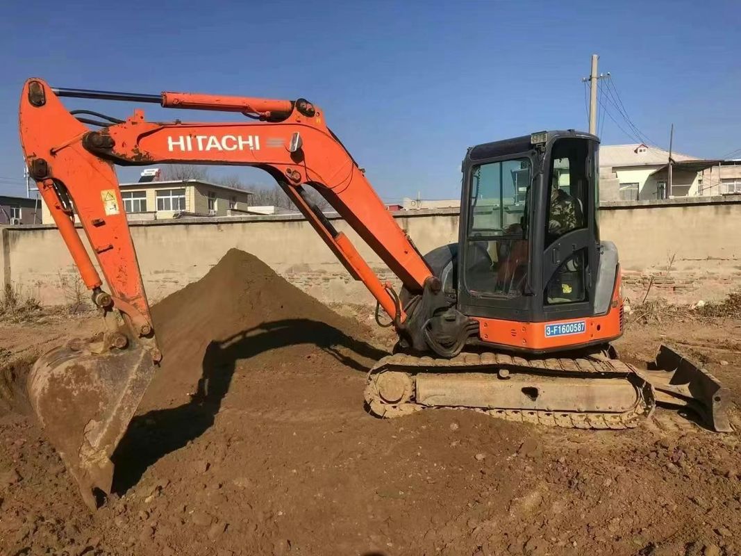 Used Hitachi ZX65U Mini Excavator 6.5 Ton Low Hours for Construction Landscaping Utility