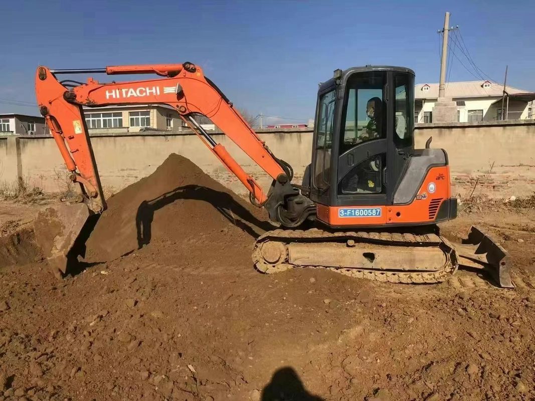 Used Hitachi ZX65U Mini Excavator 6.5 Ton Low Hours for Construction Landscaping Utility