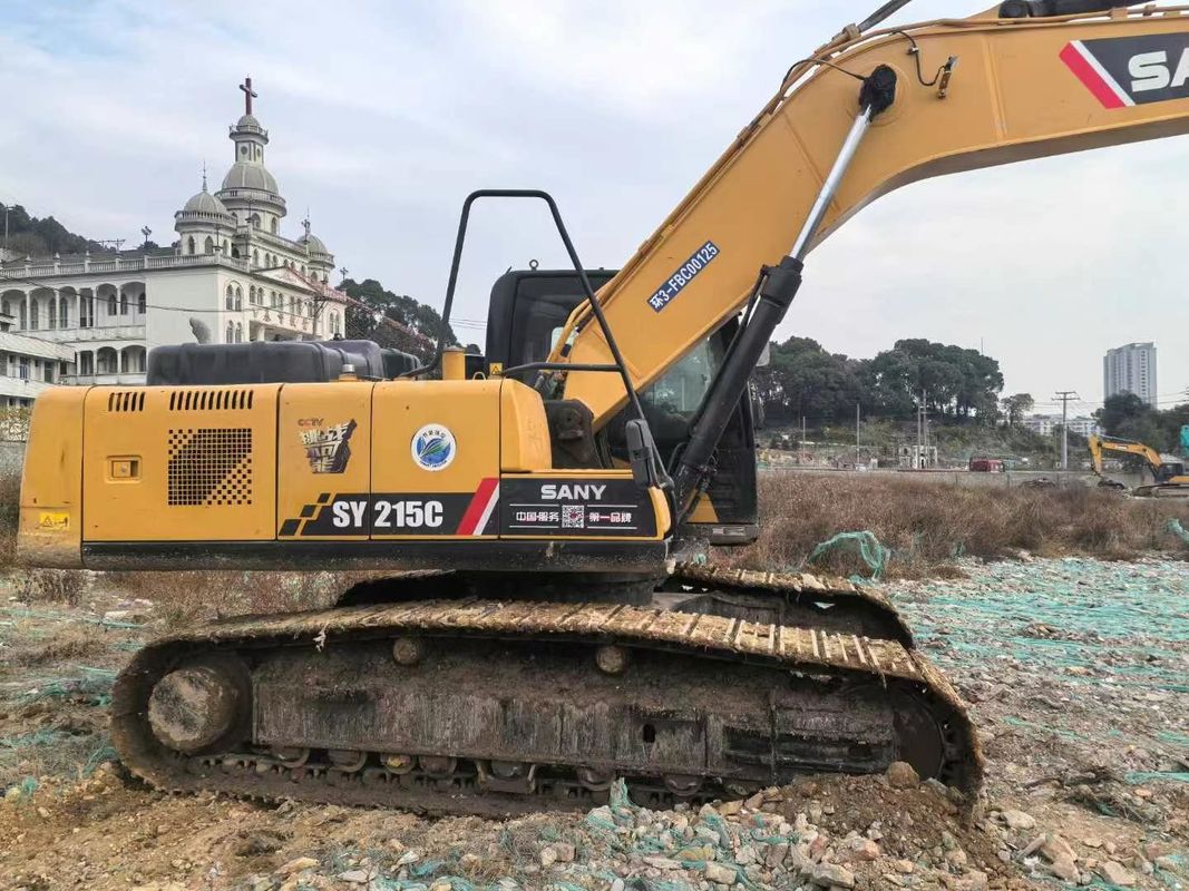 Used 2019 SANY SY215-10 Excavator 21Ton Capacity Full Service History Construction Mining