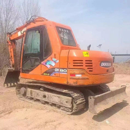 Used Doosan DH80 Mini Excavator 8 Ton Capacity CE ISO for Landscaping Utility