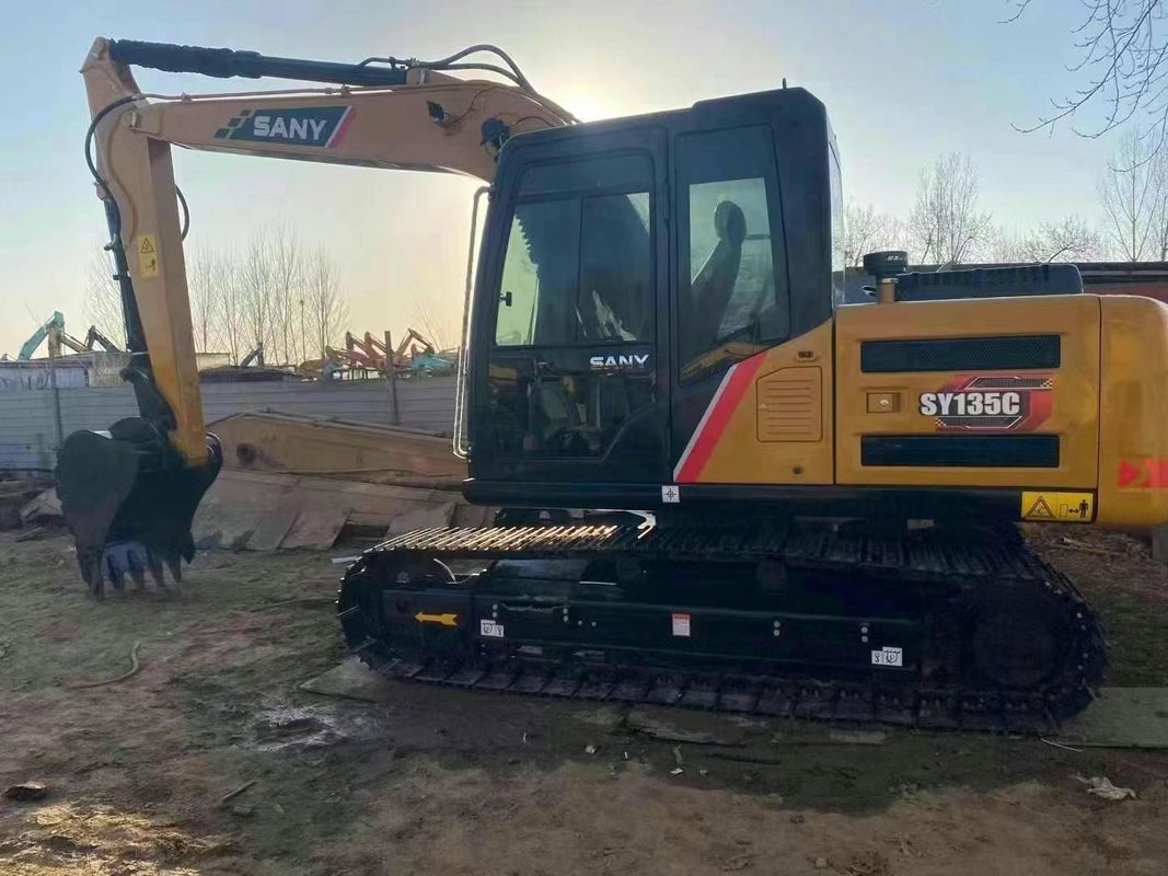Used SANY SY135C 13.5T Excavator Full Service History Construction Mining Earthmoving