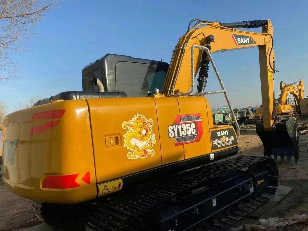 Used SANY SY135C 13.5T Excavator Full Service History Construction Mining Earthmoving