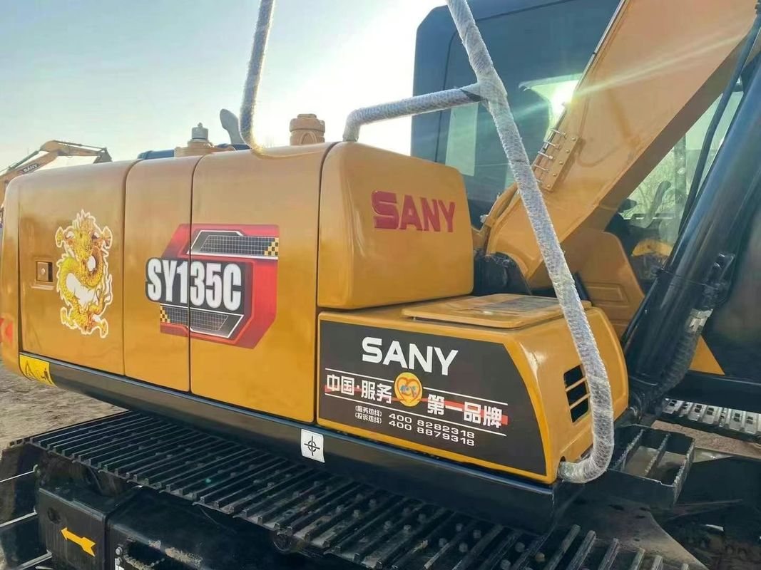 Used SANY SY135C 13.5T Excavator Full Service History Construction Mining Earthmoving