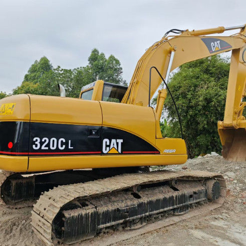 Used CAT 320C L Excavator 5-5km/h Travel Speed 6-4L Engine Displacement Performance
