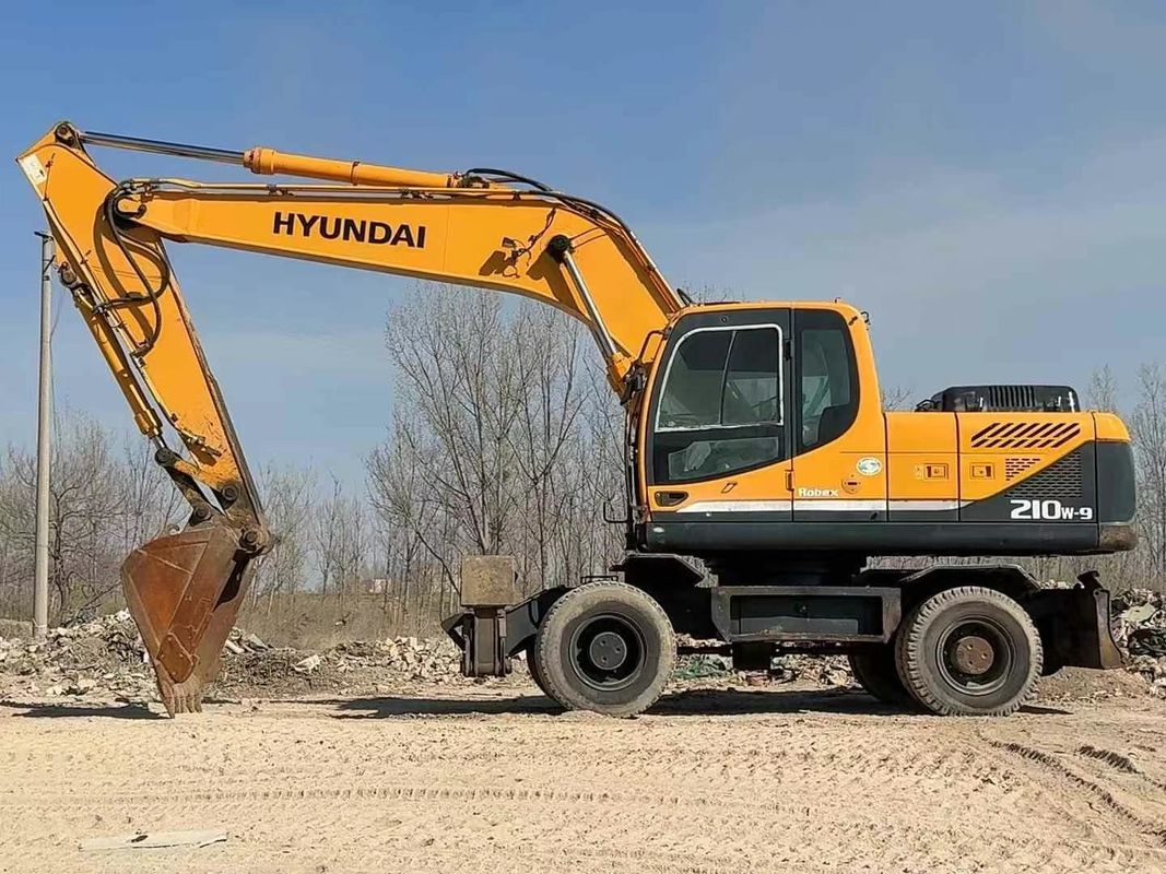 Used 2014 Hyundai 210-9 Wheel Excavator Reliable Condition For Sale Affordable Price