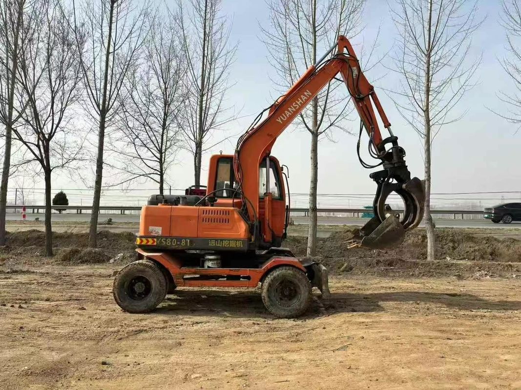 Used Yuanshan 7808T 8 Ton Excavator 2018 Model Maintained for Construction Mining Digging