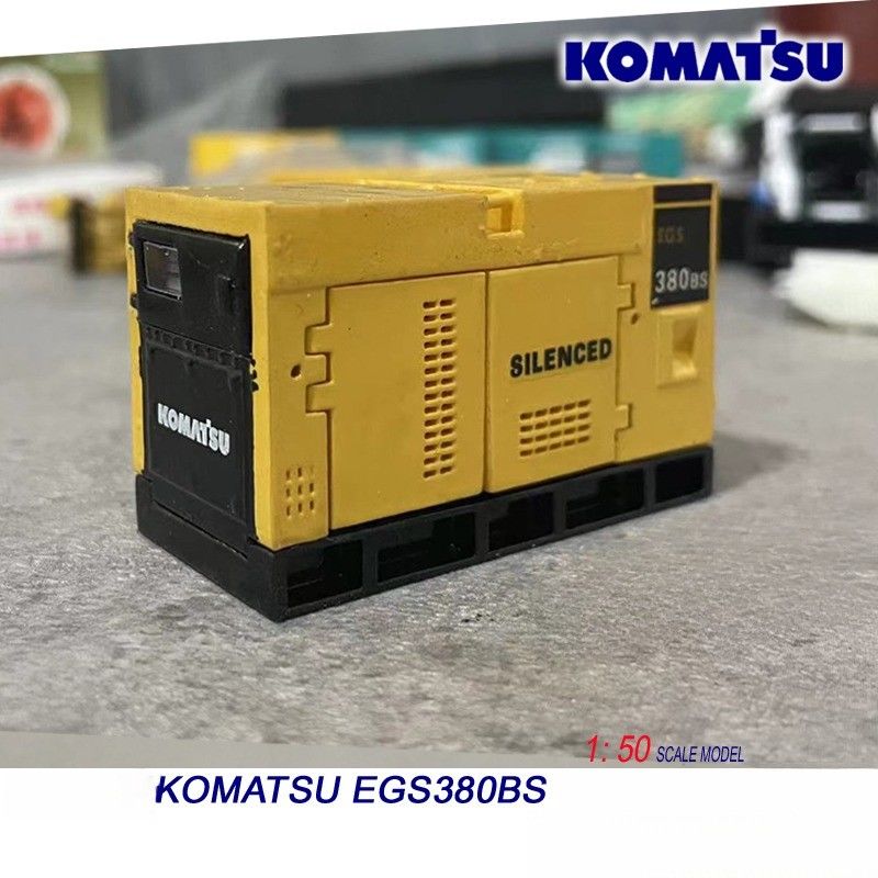 Komatsu EGS380BS 1/50 Alloy Generator Engine Model Die-Cast Construction Machinery Collectible