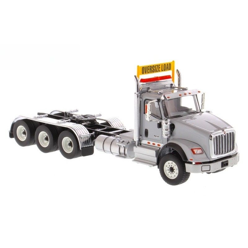 DM International HX620 Tri-Axle American Flatbed Truck Model 1:50 Scale Diecast Collectible 71011