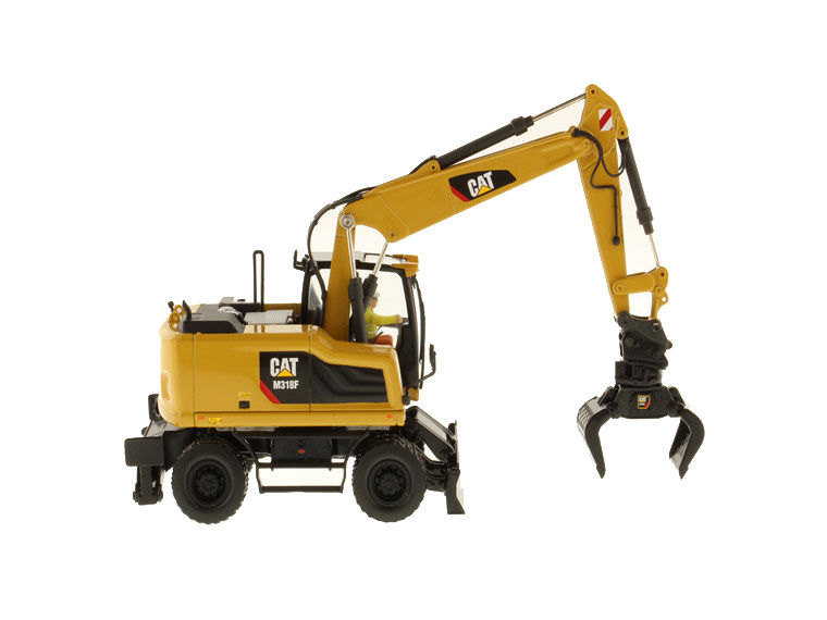 Diecast Masters DM M318F Wheeled Excavator Model 1/50 Scale Construction Vehicle 85508