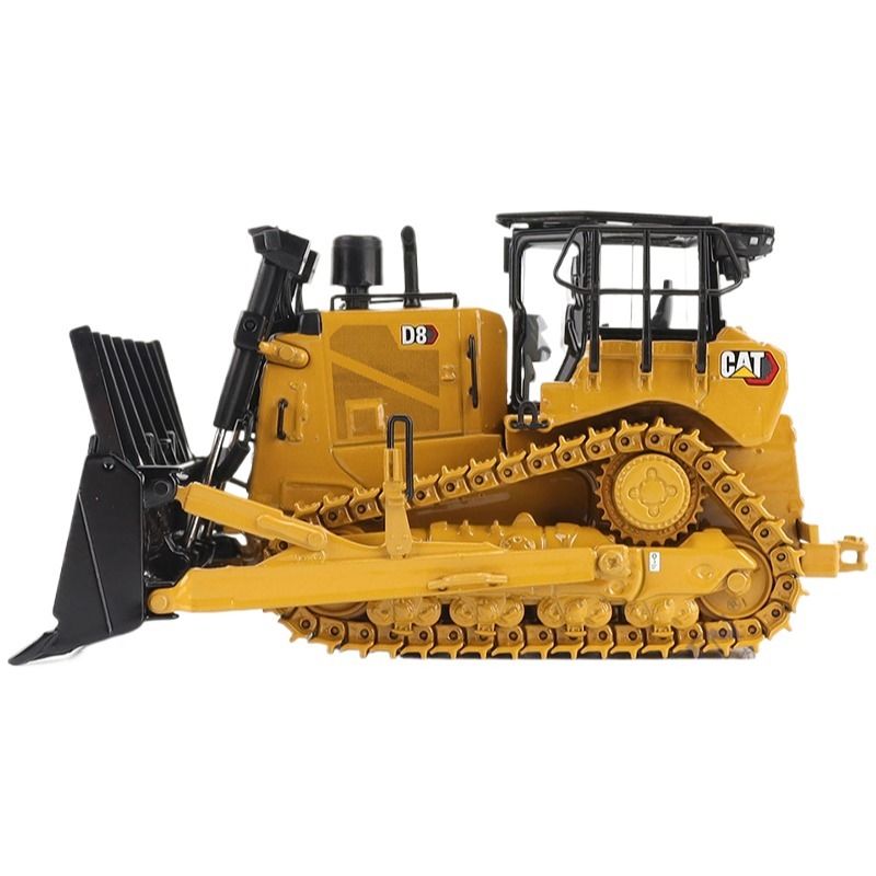 Heavy Duty D8 Dozer Bulldozer with Scraper Attachment 1:50 Scale Diecast Alloy Model 85758