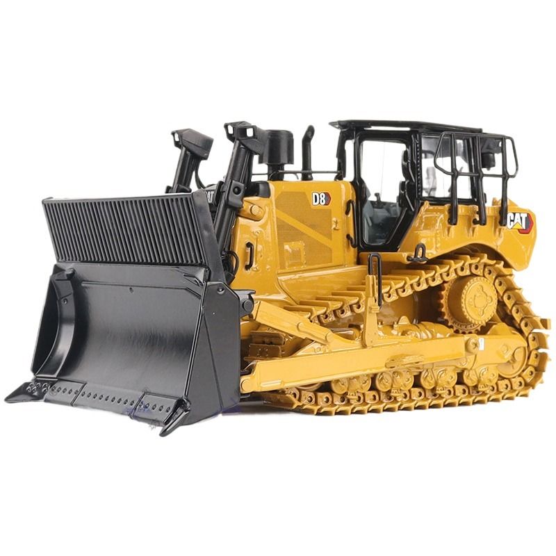 Heavy Duty D8 Dozer Bulldozer with Scraper Attachment 1:50 Scale Diecast Alloy Model 85758