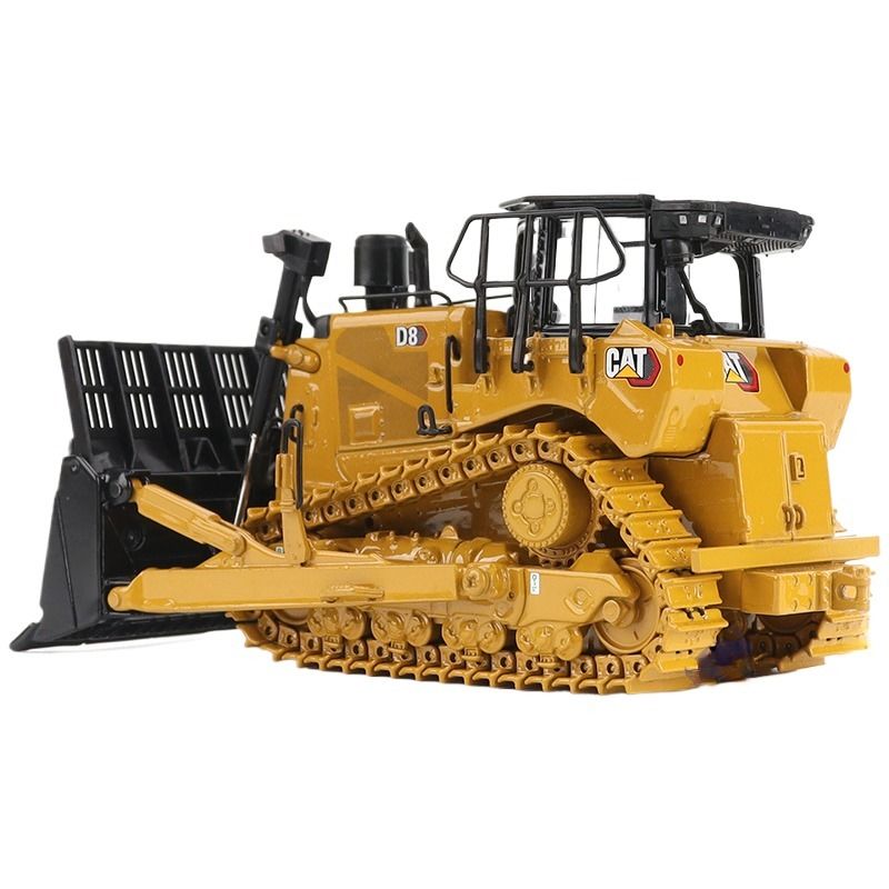 Heavy Duty D8 Dozer Bulldozer with Scraper Attachment 1:50 Scale Diecast Alloy Model 85758