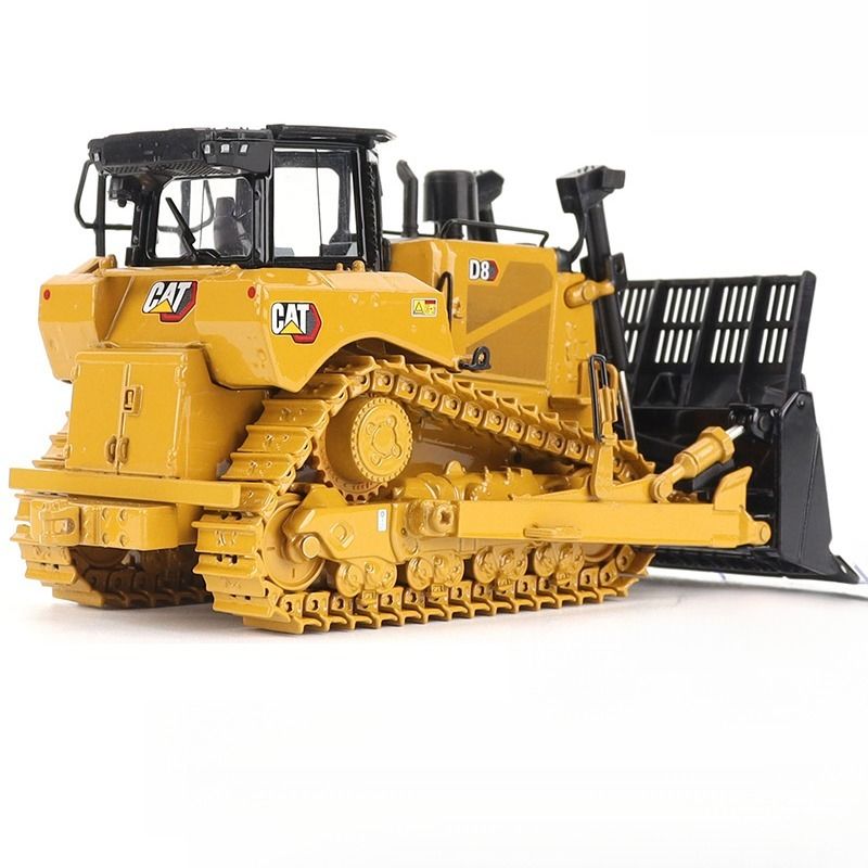 Heavy Duty D8 Dozer Bulldozer with Scraper Attachment 1:50 Scale Diecast Alloy Model 85758