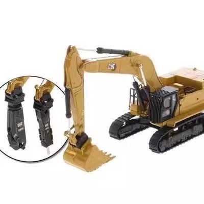 DM 1:87 Scale Heavy Excavator Demolition Hammer Grapple Attachment Set Model 85688