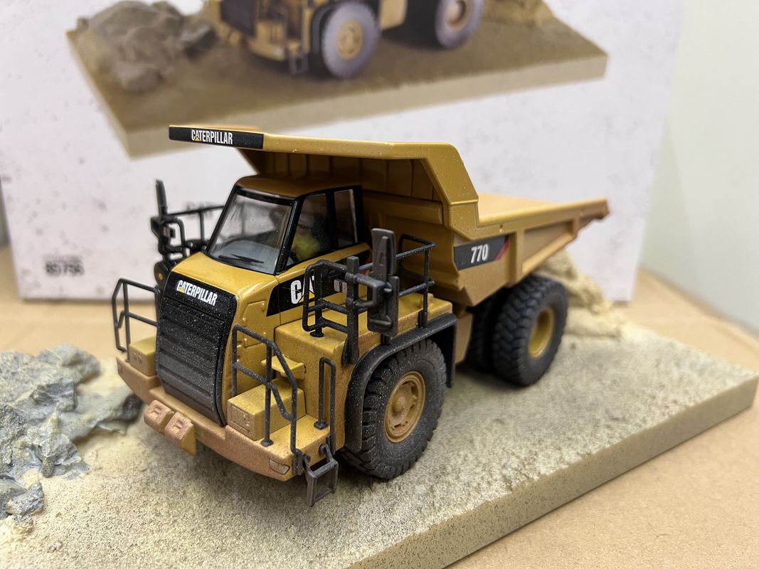 DM 1/50 Scale Heavy Duty Off-Highway Dump Truck Muddy Special Edition Diecast Model 85756