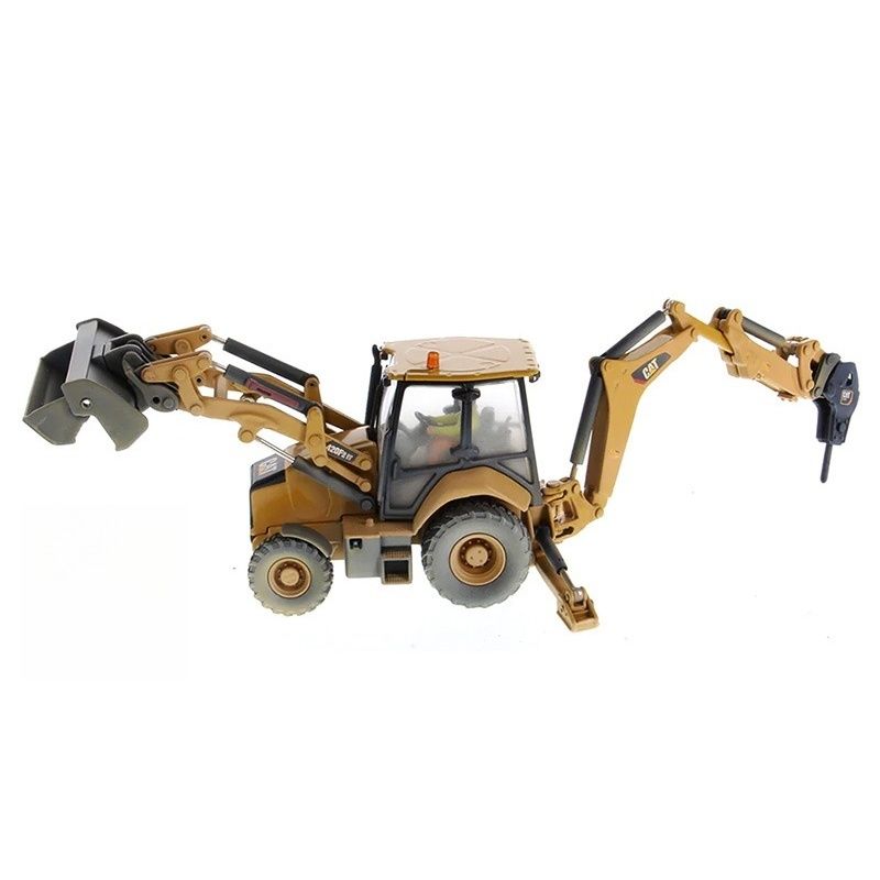 Diecast Masters 420F2IT Skid Steer Loader Backhoe Mud Paint Finish Model DM Limited 85755 1/50