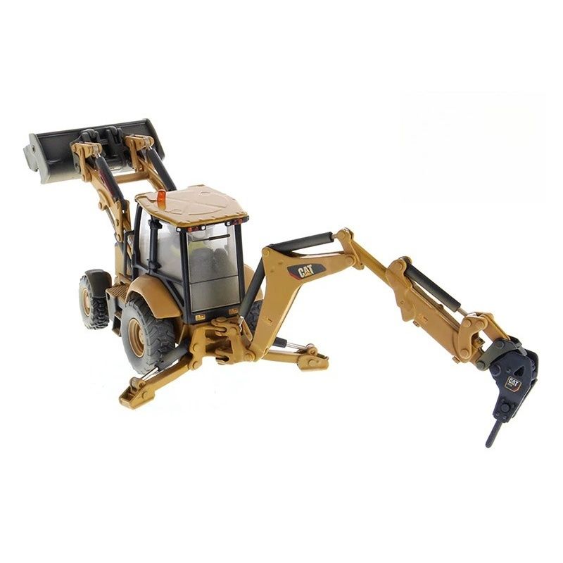 Diecast Masters 420F2IT Skid Steer Loader Backhoe Mud Paint Finish Model DM Limited 85755 1/50