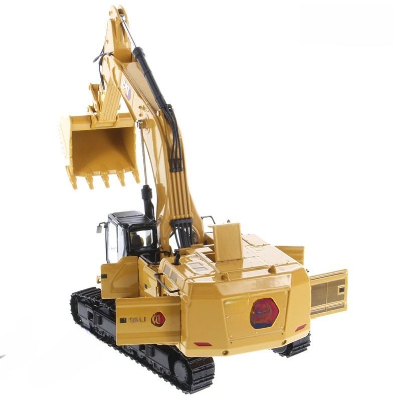 DM 1/50 Scale Heavy Duty Excavator Demolition Hammer Grapple Construction Model 85709