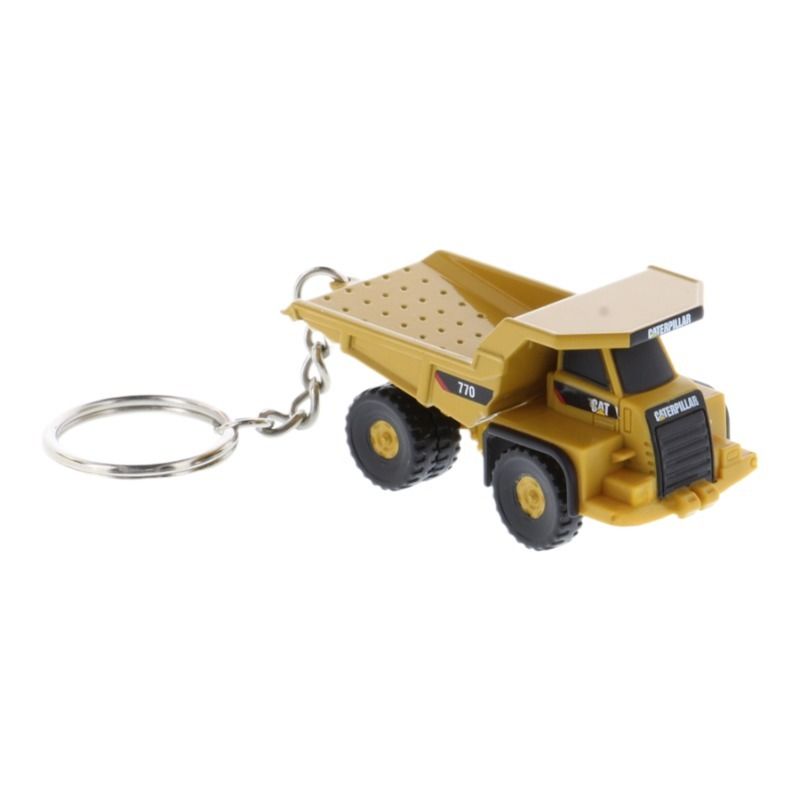 DM Heavy Duty Hauler Key Ring Engineering Vehicle Alloy Model 85985 Miniature Dump Truck Keychain