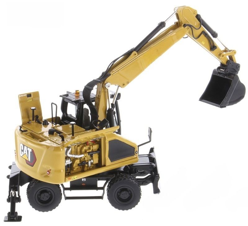 1/50 Scale Diecast Masters M318 Wheeled Excavator DM Construction Alloy Digger Model 85956