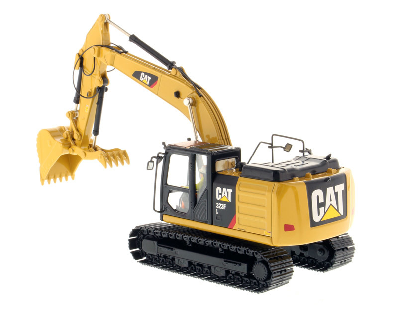 1:64 DM CAT 320F L Excavator Engineering Truck Model 85636 with Five Work Tools