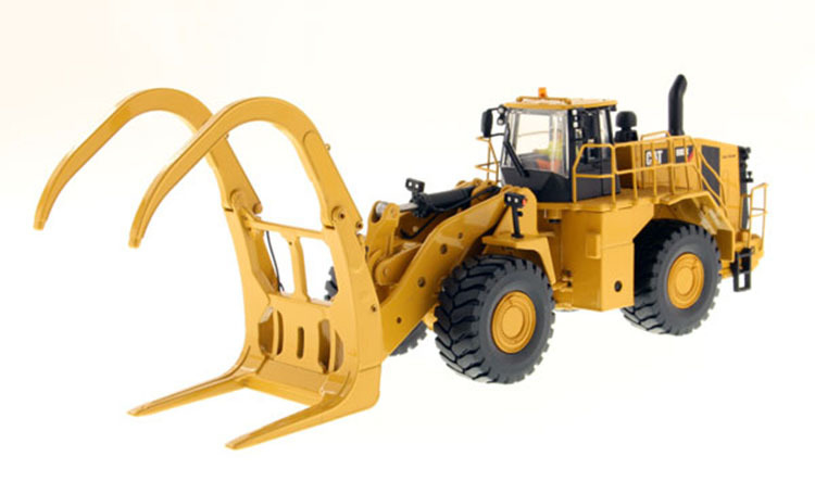 DM 988K Wheel Loader with Log Grapple Wood Handler Engineering Model 1:50 85917