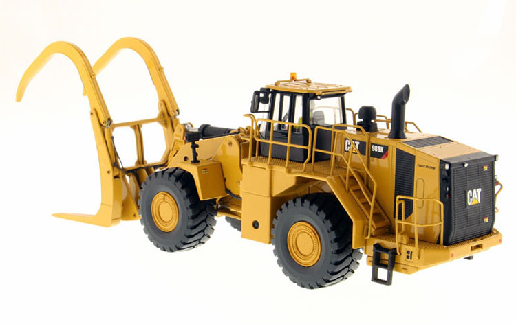 DM 988K Wheel Loader with Log Grapple Wood Handler Engineering Model 1:50 85917