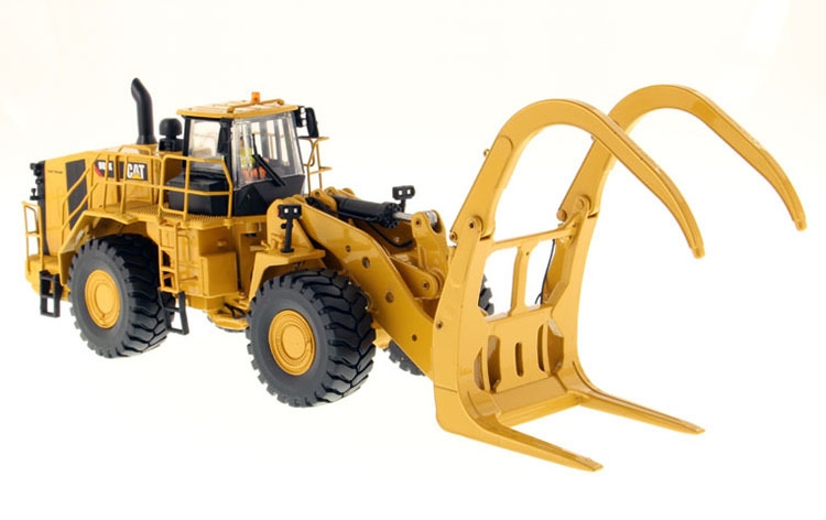 DM 988K Wheel Loader with Log Grapple Wood Handler Engineering Model 1:50 85917