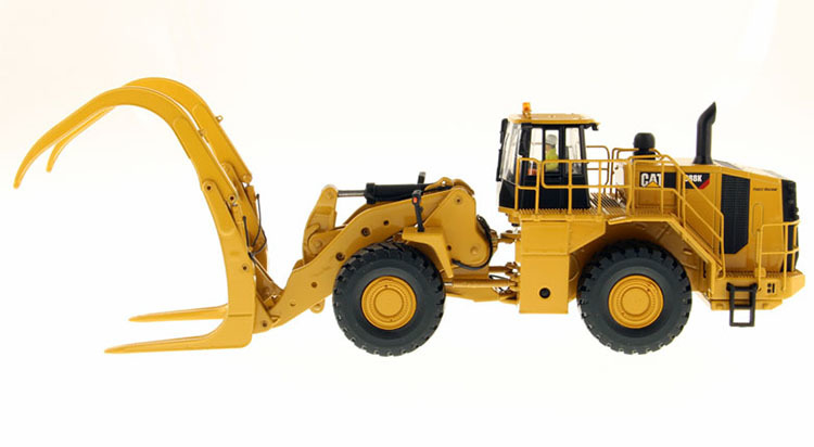 DM 988K Wheel Loader with Log Grapple Wood Handler Engineering Model 1:50 85917