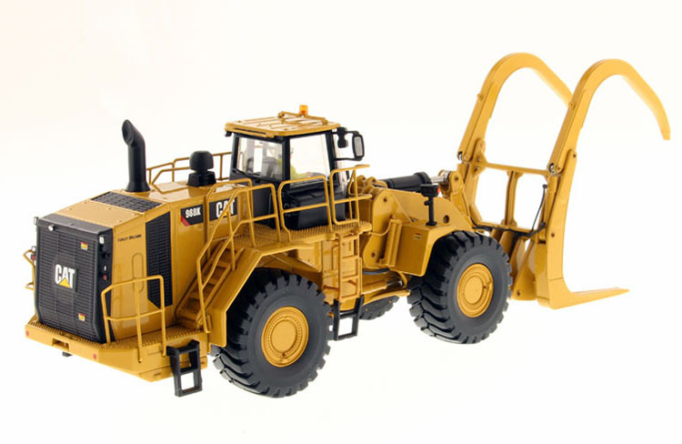DM 988K Wheel Loader with Log Grapple Wood Handler Engineering Model 1:50 85917