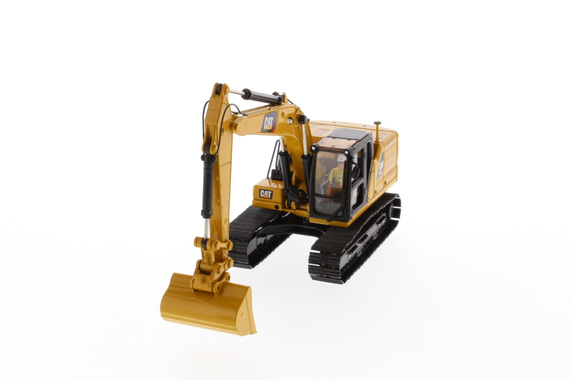 DM 1:50 CAT 323 With Work Tools Die-cast Excavator Engineering Vehicle Model 85657