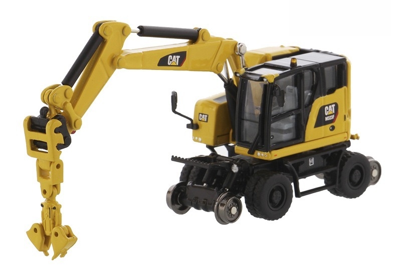 DM M323F Hydraulic Wheel Excavator Diecast Engineering Model 85656 1:87 with 2 Tools