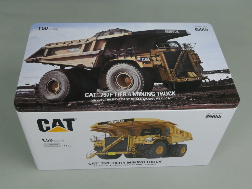 DM New 1:50 Scale CAT 797F Large Mining Dump Truck Die-cast Model 85655