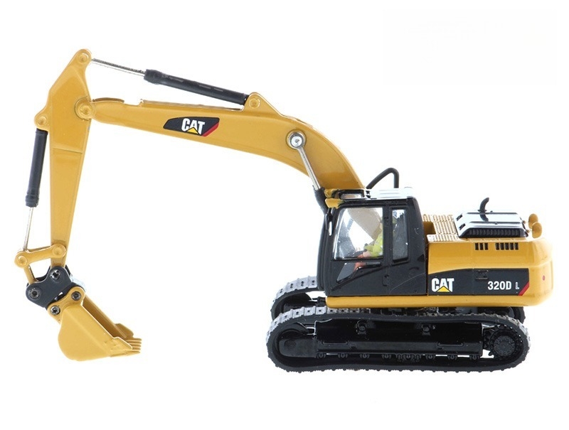 DM85652 Cat 320D L Hydraulic Excavator Attachment Model 1:87 Scale Diecast Toy