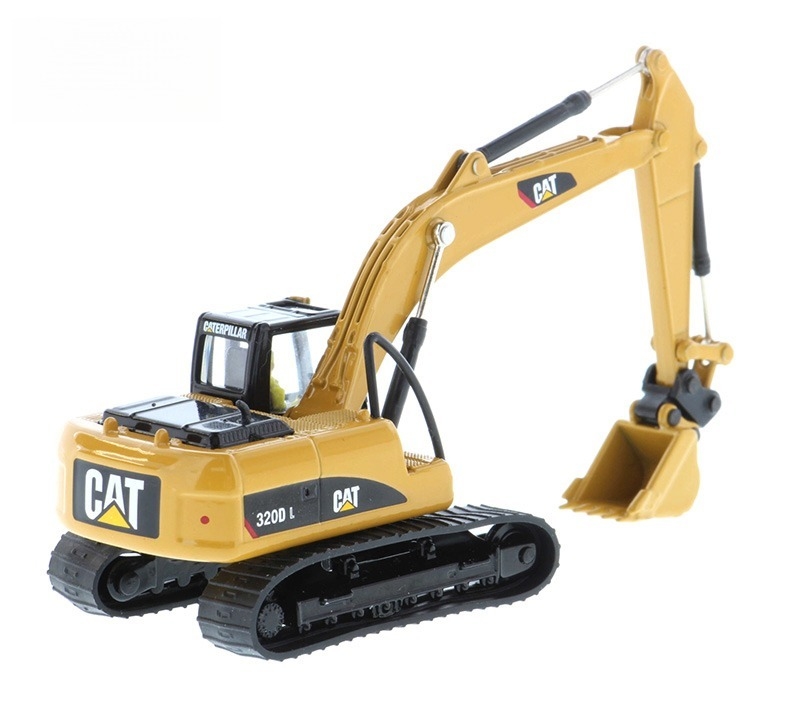 DM85652 Cat 320D L Hydraulic Excavator Attachment Model 1:87 Scale Diecast Toy