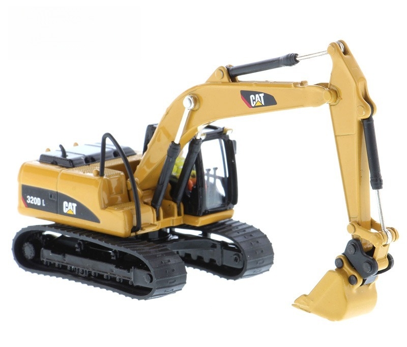 DM85652 Cat 320D L Hydraulic Excavator Attachment Model 1:87 Scale Diecast Toy
