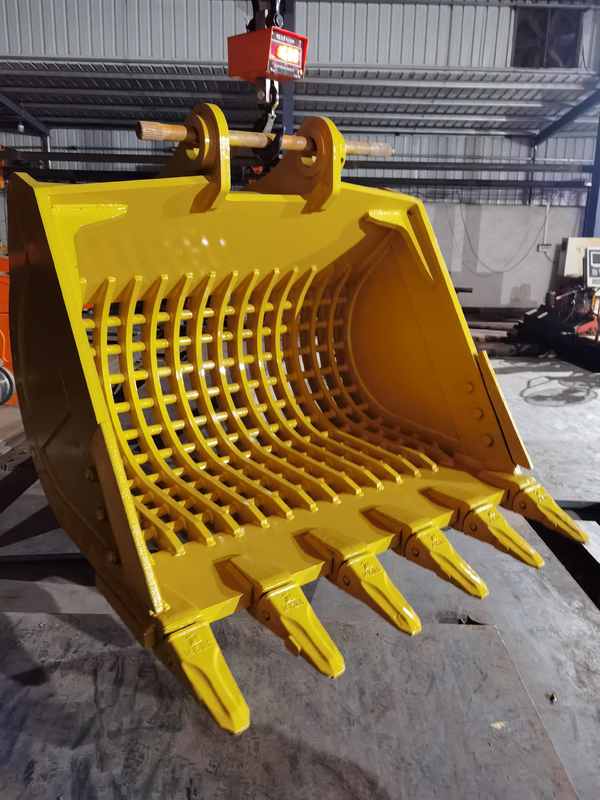 Heavy Duty Skeleton Bucket for 330 Excavator with Customizable Tine Spacing and High-Strength Wear-Resistant Steel