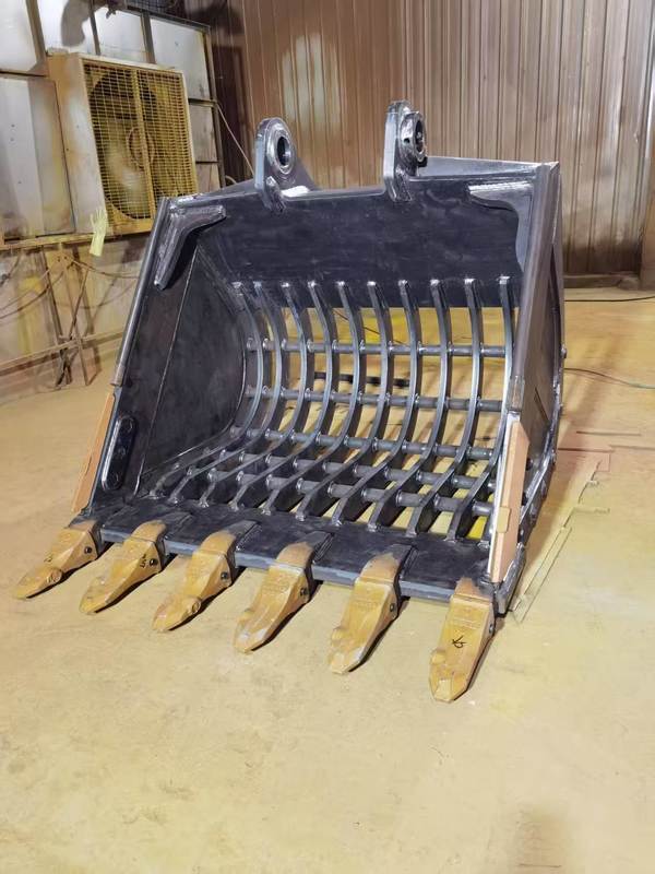 Heavy Duty Skeleton Bucket for 330 Excavator with Customizable Tine Spacing and High-Strength Wear-Resistant Steel