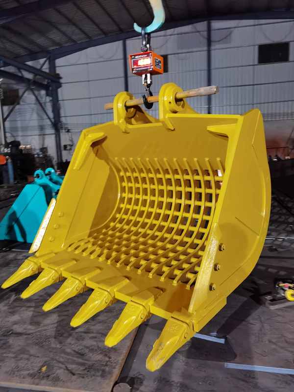 Heavy Duty Skeleton Bucket for 330 Excavator with Customizable Tine Spacing and High-Strength Wear-Resistant Steel