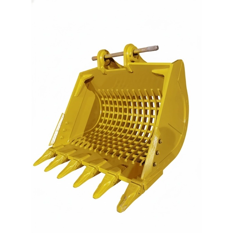Customizable Heavy Duty Excavator Sieve Bucket with Q355 High Strength Steel for Rock Screening and Sorting