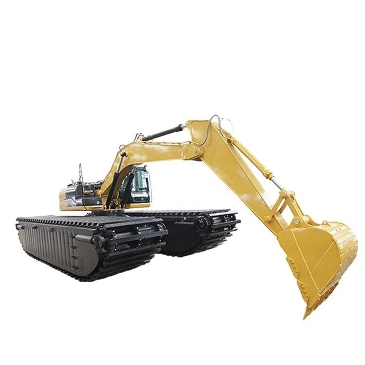 Customized Amphibious Excavator Floating Pontoon Track Shoe Chain for SY135 320D Hydraulic Walking Motor Supplier