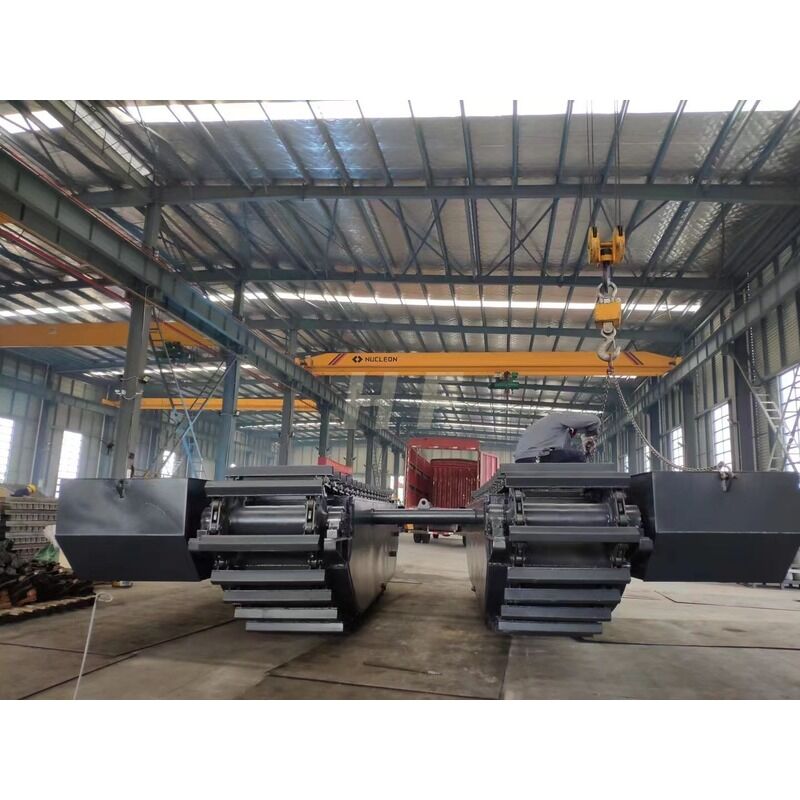 Customized Amphibious Excavator Floating Pontoon Track Shoe Chain for SY135 320D Hydraulic Walking Motor Supplier