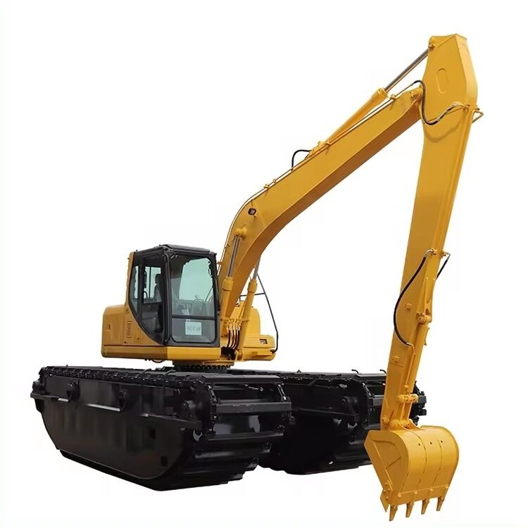 Customized Floating Pontoon Undercarriage for Amphibious Excavator Swamp Marsh Wetlands Conversion Supplier